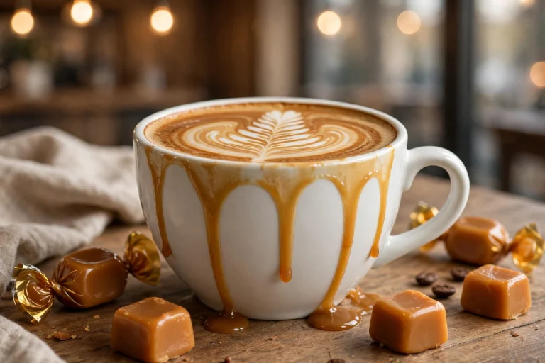 7 Brew Caramel Breve price and calories